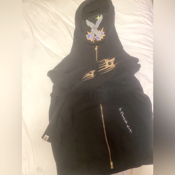 Zip up Bape jacket with Face Mask attached